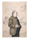 Buy Jean-Martin Charcot French Neurologist with Some of His Patients Depicted in the Background at AllPosters.com