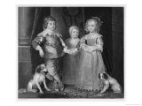 Buy Charles I Charles James Mary and Their Dogs at AllPosters.com