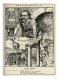 Buy Lloyd George as a Giant Planning to Use His Mace (I.E. the Budget) to Bash the Rich at AllPosters.com
