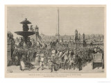 Victor Hugo Place de la Concorde Paris on the Day of the French Novelist