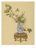 Buy Persimmon and White Chrysanthemum an Autumn Arrangement at AllPosters.com