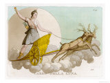 Buy Crossing the Night Sky in Her Deer-Drawn Chariot at AllPosters.com