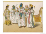 Buy Various Egyptian Costume: Left to Right, Princess Prince King Priest and Queen at AllPosters.com