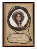 Minnie the Heroine Framed by a Lasso, Puccini Based His Opera on Belasco