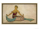 Buy Javanese Dancer Performing the Female Style in a Seated Pose at AllPosters.com