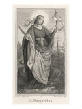 Buy Margaret or Marina of Antioch Martyr: Depicted Holding up the Cross at AllPosters.com