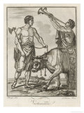 Buy Bull Seemingly Aware of Its Imminent Fate is Led by Roman Priests to the Sacrifice at AllPosters.com