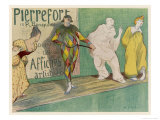 Buy Poster Depicting Entertainers, Singers Commedia del Arte at AllPosters.com