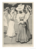 Buy German Girls Talking Beside a Tennis Court at AllPosters.com