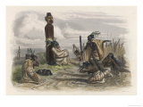 Buy The Body of a Maori Chief is Seated Beneath an Image of the Tribal God at AllPosters.com