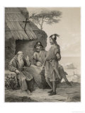 Buy During His Viking Wanderings Olaf Tryggvesson is Converted by a Hermit on the Isles of Scilly at AllPosters.com