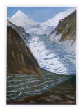 Buy Glacier in the Lumpa River Valley Near Mount Api Nepal at AllPosters.com
