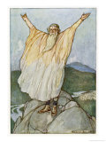 Buy The Druid Sencha Gives the Men of Ulster the Signal for Battle at AllPosters.com