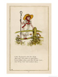 Buy Standing on a Fence Looking for Her Sheep at AllPosters.com