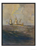 Buy Spanish Frigate Bringing Back Treasure from the Americas at AllPosters.com