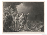 Buy Canute Shows That He Cannot Order Back the Waves Thus Reproving the Flattery of His Courtiers at AllPosters.com