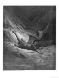 Buy Satan Shown as the Fallen Angel after Having Been Smitten by Michael at AllPosters.com