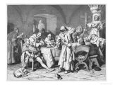 Buy German Monks Entertain a Visitor with the Wine of the Cloister at AllPosters.com