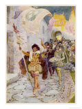 Buy Champlain Institutes the "Order of a Good Time" Among the Leading Settlers of Port Royal at AllPosters.com