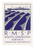 Poster for the South American Service of the Royal Mail Steam Packet Company