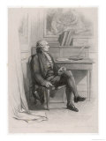 Marquis de Condorcet French Philosopher Sitting at His Desk