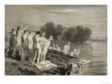 Buy Mass Baptism of the Anabaptists in a River at AllPosters.com
