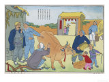 Buy China Land Reform of 1951, a New Ox on the Communal Farm at AllPosters.com
