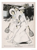 Buy Three German Players Heading for the Courts at AllPosters.com
