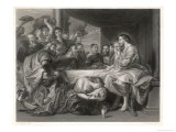 Buy While He is Dining with Simon the Pharisee a Sinful Woman at AllPosters.com