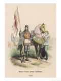 French Soldier of the 100 Years War Carrying the 