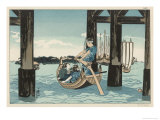 Buy Japanese Boating Party, a Boatman Carries Two Ladies to an Island at AllPosters.com