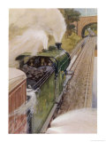 Buy Locomotive of the Great Northern Railway Taking up Water at AllPosters.com