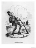 Buy Dangerous Spark, a Man Gets a Shock When His Gunpowder Ignites Unexpectedly at AllPosters.com