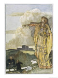 Buy The Devine Queen Macha Curses the Men of Ulster Because They Once Insulted Her Prowess at AllPosters.com