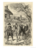 Buy Leading a Pack Horse Along a Country Road in Devonshire England at AllPosters.com