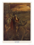 Buy French King Charlemagne as a Folk Hero Leading an Army at AllPosters.com