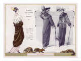 Buy An Evening Mantle in Mink with an Ermine Cape Collar at AllPosters.com