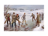 Buy An Exciting Finish to a Curling Match in Scotland at AllPosters.com