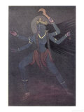 The Goddess Kali the Malevolent Aspect of Shiva's Wife Parvati
