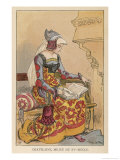 Chatelaine Chez Elle: The Lady of the Chateau Sits in Her Boudoir Reading