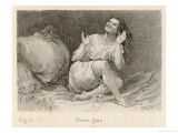 Buy Mental Patient at la Salpetriere Sitting on Her Bed in Phase Gaie at AllPosters.com
