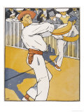 Buy Colourful Depiction of Basque Pelota Players at AllPosters.com