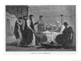 Buy Theophrastus Greek Philosopher and Naturalist Depicted on His Deathbed Uttering His Last Words at AllPosters.com