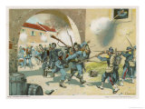 Buy Battle of Sedan, Bavarian Troops Attack a French Position at Bazeilles at AllPosters.com