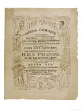 Buy Cover of the Programme for the Original Production of Pinafore by Gilbert and Sullivan at AllPosters.com