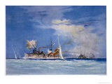 Buy Hms Sydney Opens Fire on the German Cruiser Emden at AllPosters.com