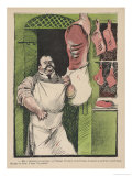 Buy Paris Butcher Stands in His Shop Doorway at AllPosters.com