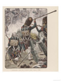 Buy Battle of Hanau Prussian Cavalry Attack the French Foot Artillery of the Garde Imperiale at AllPosters.com