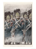Buy Grenadiers of the Garde Imperiale in Action in Falling Snow at AllPosters.com
