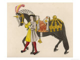 Buy Horse Caparisoned (Dressed in Elaborate Harness Equipment) in Preparation for a Tournament at AllPosters.com